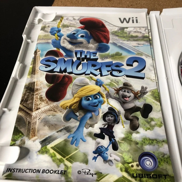 Nintendo Wii The Smurfs 2 Ubisoft 2006 Video Game Disc Manual Tested Works - Picture 5 of 5